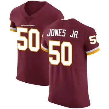 Men's Andre Jones Jr. Washington Commanders Elite Burgundy Team Color Vapor Untouchable Jersey