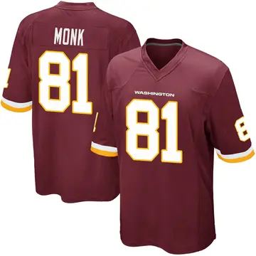 Men's Art Monk Washington Commanders Game Burgundy Team Color Jersey