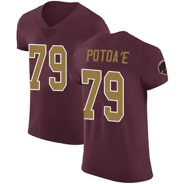 Men's Benning Potoa'e Washington Commanders Elite Burgundy Alternate Vapor Untouchable Jersey