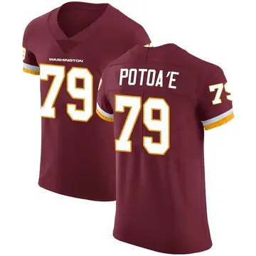 Men's Benning Potoa'e Washington Commanders Elite Burgundy Team Color Vapor Untouchable Jersey