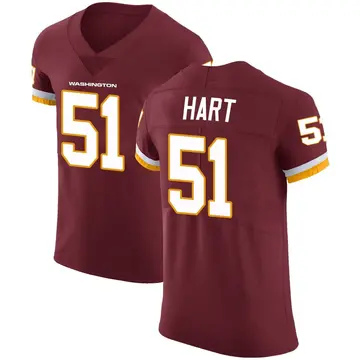 Men's Bobby Hart Washington Commanders Elite Burgundy Team Color Vapor Untouchable Jersey