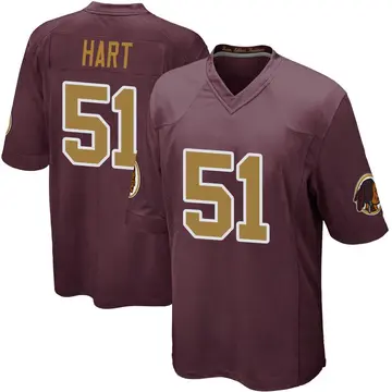 Men's Bobby Hart Washington Commanders Game Burgundy Alternate Jersey