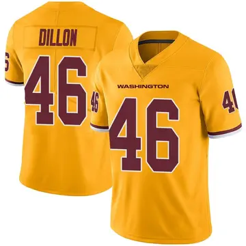 Men's Brandon Dillon Washington Commanders Limited Gold Color Rush Jersey