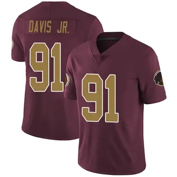 Men's Carl Davis Jr. Washington Commanders Limited Burgundy Alternate Vapor Untouchable Jersey