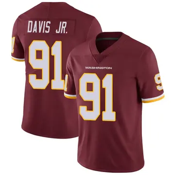 Men's Carl Davis Jr. Washington Commanders Limited Burgundy Team Color Vapor Untouchable Jersey