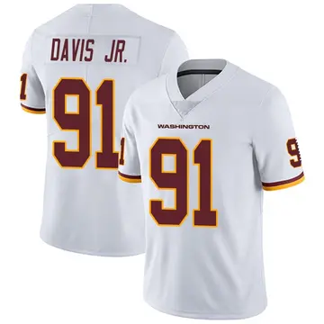 Men's Carl Davis Jr. Washington Commanders Limited White Vapor Untouchable Jersey