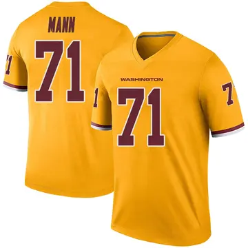 Men's Charles Mann Washington Commanders Legend Gold Color Rush Jersey