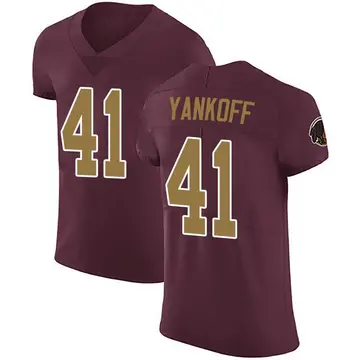 Men's Colson Yankoff Washington Commanders Elite Burgundy Alternate Vapor Untouchable Jersey