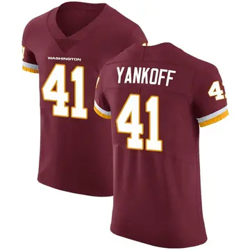 Men's Colson Yankoff Washington Commanders Elite Burgundy Team Color Vapor Untouchable Jersey