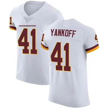 Men's Colson Yankoff Washington Commanders Elite White Vapor Untouchable Jersey