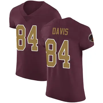 Men's Davion Davis Washington Commanders Elite Burgundy Alternate Vapor Untouchable Jersey