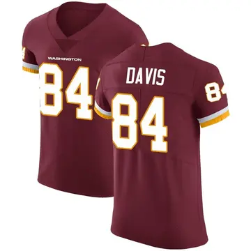 Men's Davion Davis Washington Commanders Elite Burgundy Team Color Vapor Untouchable Jersey