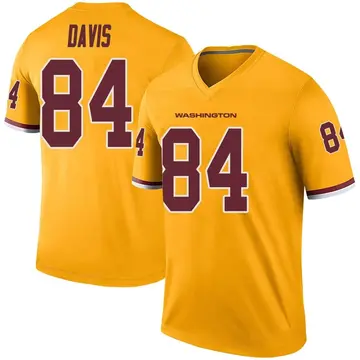 Men's Davion Davis Washington Commanders Legend Gold Color Rush Jersey