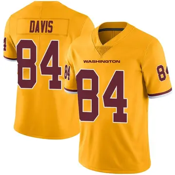 Men's Davion Davis Washington Commanders Limited Gold Color Rush Jersey