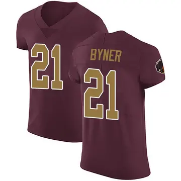 Men's Earnest Byner Washington Commanders Elite Burgundy Alternate Vapor Untouchable Jersey