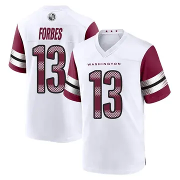 Men's Emmanuel Forbes Jr. Washington Commanders Game White Jersey