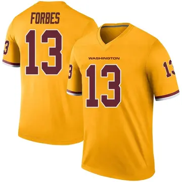 Men's Emmanuel Forbes Jr. Washington Commanders Legend Gold Color Rush Jersey