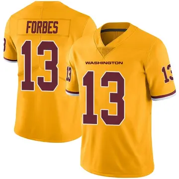 Men's Emmanuel Forbes Jr. Washington Commanders Limited Gold Color Rush Jersey