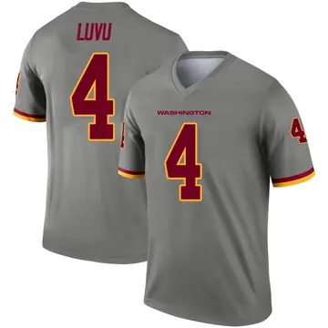 Men's Frankie Luvu Washington Commanders Legend Gray Inverted Jersey