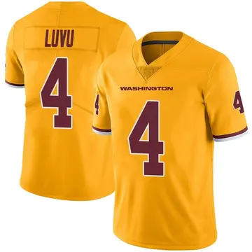 Men's Frankie Luvu Washington Commanders Limited Gold Color Rush Jersey