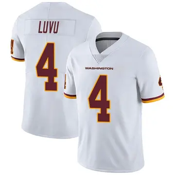 Men's Frankie Luvu Washington Commanders Limited White Vapor Untouchable Jersey