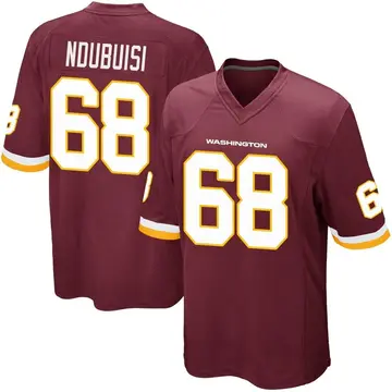 Men's Haggai Ndubuisi Washington Commanders Game Burgundy Team Color Jersey