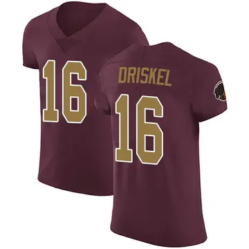 Men's Jeff Driskel Washington Commanders Elite Burgundy Alternate Vapor Untouchable Jersey