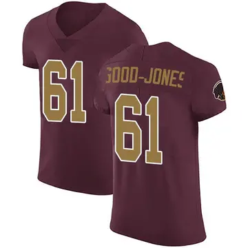 Men's Julian Good-Jones Washington Commanders Elite Burgundy Alternate Vapor Untouchable Jersey