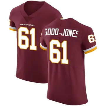 Men's Julian Good-Jones Washington Commanders Elite Burgundy Team Color Vapor Untouchable Jersey