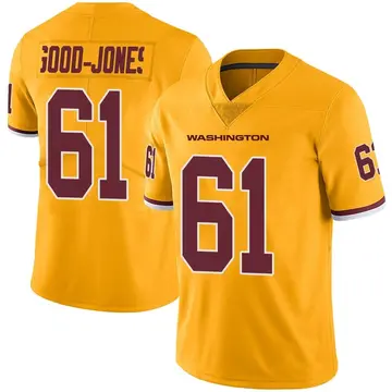 Men's Julian Good-Jones Washington Commanders Limited Gold Color Rush Jersey