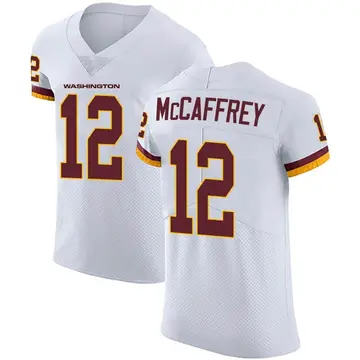 Men's Luke McCaffrey Washington Commanders Elite White Vapor Untouchable Jersey