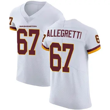 Men's Nick Allegretti Washington Commanders Elite White Vapor Untouchable Jersey