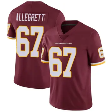 Men's Nick Allegretti Washington Commanders Limited Burgundy Team Color Vapor Untouchable Jersey