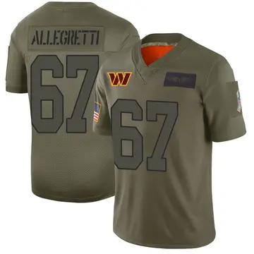 Men's Nick Allegretti Washington Commanders Limited Camo 2019 Salute to Service Jersey