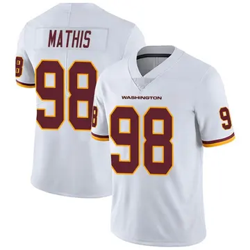 Men's Phidarian Mathis Washington Commanders Limited White Vapor Untouchable Jersey