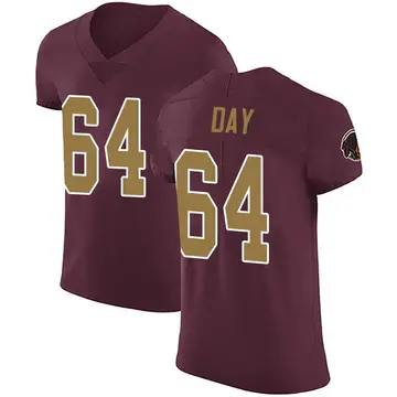 Men's Sheldon Day Washington Commanders Elite Burgundy Alternate Vapor Untouchable Jersey