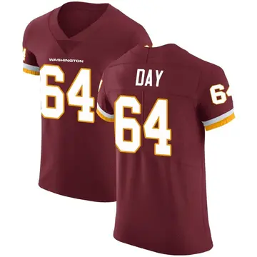 Men's Sheldon Day Washington Commanders Elite Burgundy Team Color Vapor Untouchable Jersey