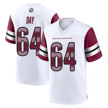 Men's Sheldon Day Washington Commanders Game White Jersey