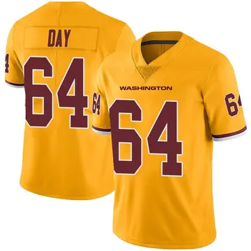 Men's Sheldon Day Washington Commanders Limited Gold Color Rush Jersey