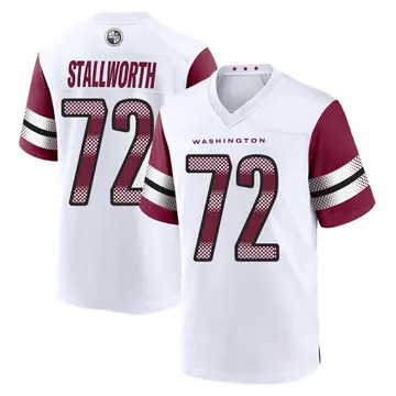 Men's Taylor Stallworth Washington Commanders Game White Jersey