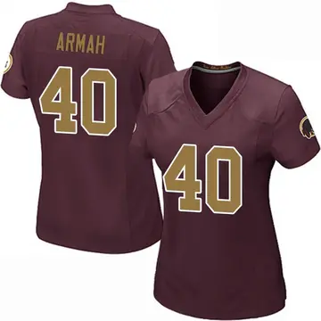 Women's Alex Armah Washington Commanders Game Burgundy Alternate Jersey