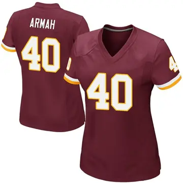 Women's Alex Armah Washington Commanders Game Burgundy Team Color Jersey