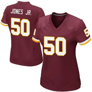 Women's Andre Jones Jr. Washington Commanders Game Burgundy Team Color Jersey