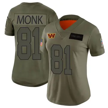 Women's Art Monk Washington Commanders Limited Camo 2019 Salute to Service Jersey