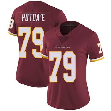 Women's Benning Potoa'e Washington Commanders Limited Burgundy Team Color Vapor Untouchable Jersey