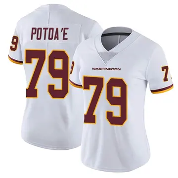 Women's Benning Potoa'e Washington Commanders Limited White Vapor Untouchable Jersey