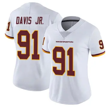 Women's Carl Davis Jr. Washington Commanders Limited White Vapor Untouchable Jersey