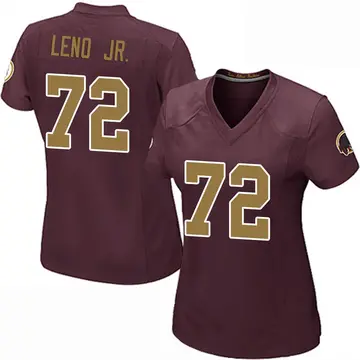 Women's Charles Leno Jr. Washington Commanders Game Burgundy Alternate Jersey