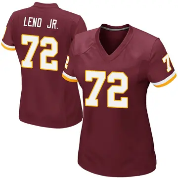 Women's Charles Leno Jr. Washington Commanders Game Burgundy Team Color Jersey