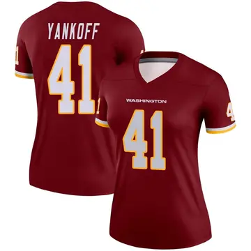 Women's Colson Yankoff Washington Commanders Legend Burgundy Jersey